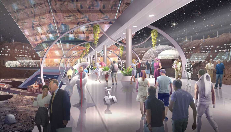 Illustration for article titled The Concept Art for Las Vegas' 'Mars World' Looks Nuts